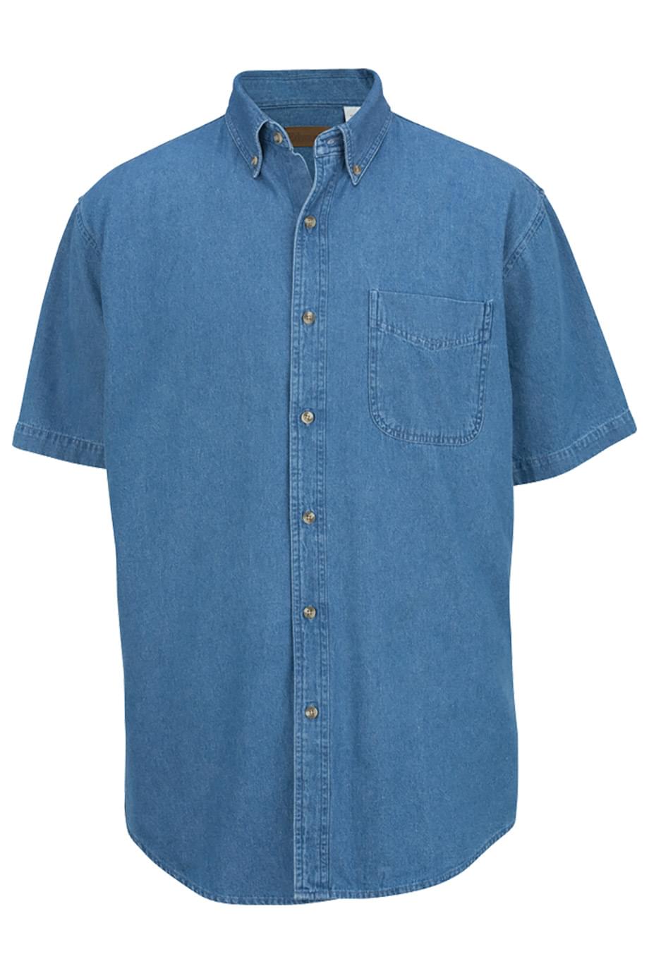 Edwards Garment Denim Short Sleeve Mens Shirt