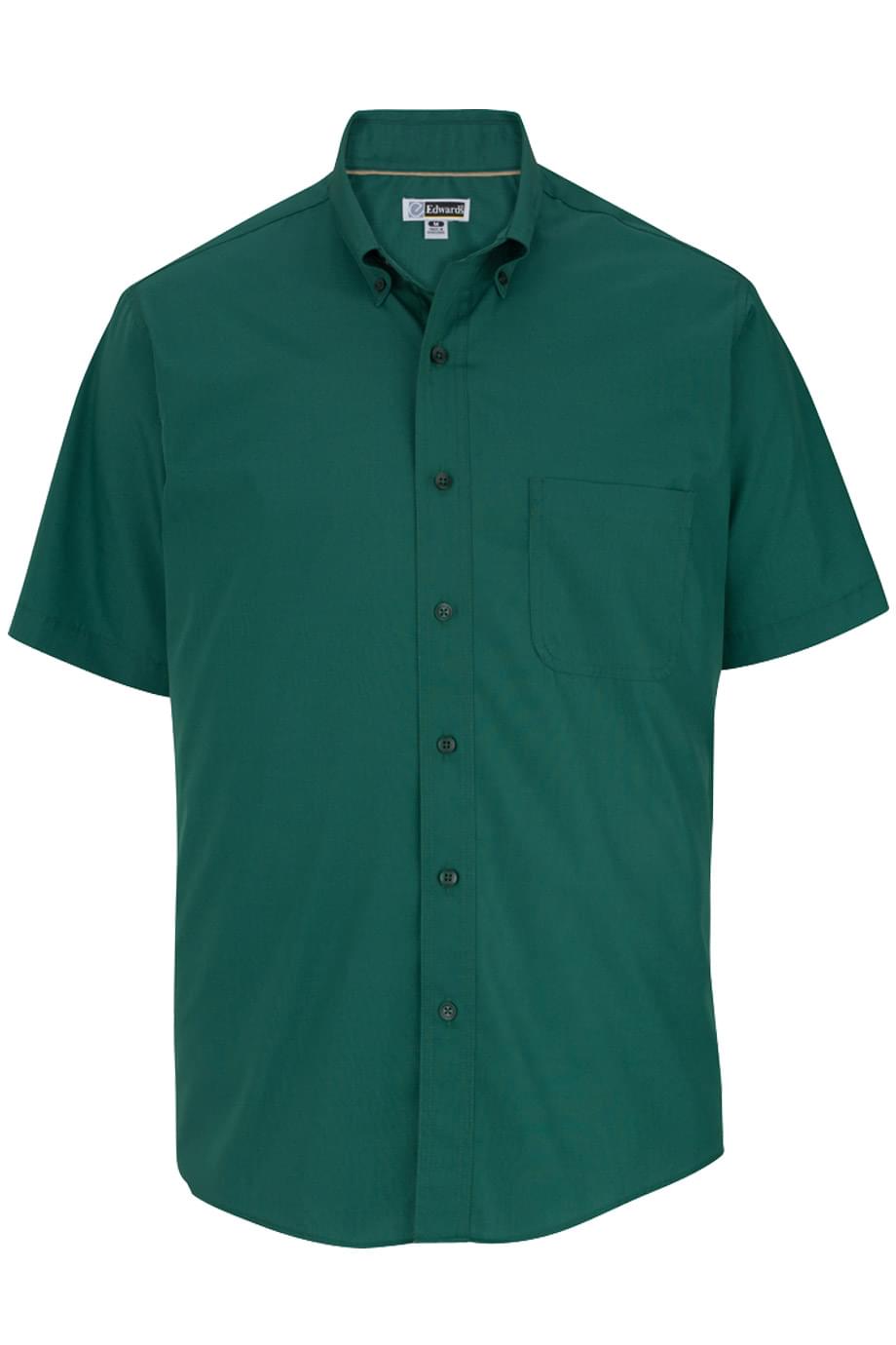 Edwards Garment Lightweight Poplin Short Sleeve Mens Shirt