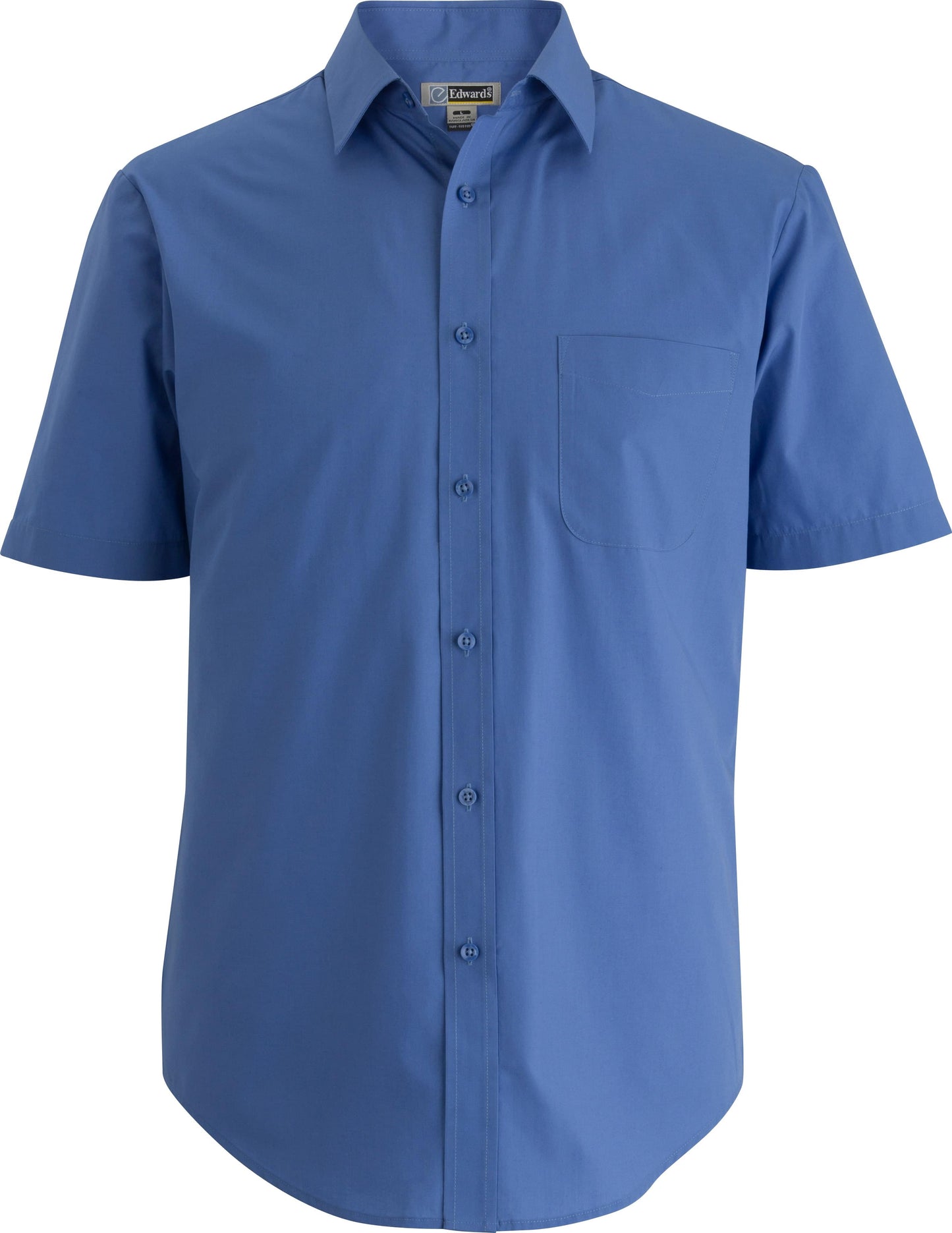 Edwards Garment Essential Broadcloth Short Sleeve Mens Shirt