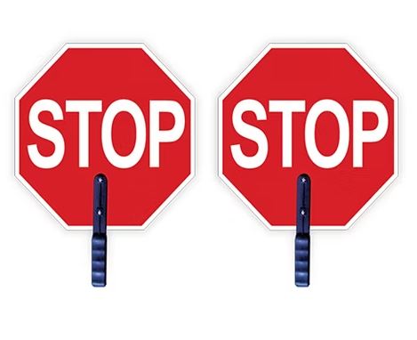 2W Stop Traffic Safety Paddle