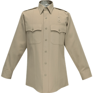 Flying Cross Ladies Silvertan Long Sleeve Dry-Clean Only