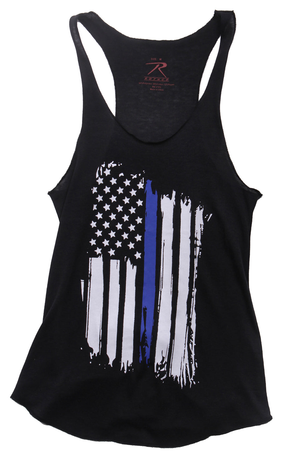 Rothco Women Thin Blue Line Flag Racerback Tank Top