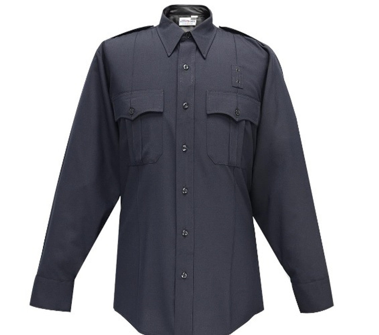 Flying Cross Long Sleeve Heavyweight 100% Wool Shirt LAPD Navy