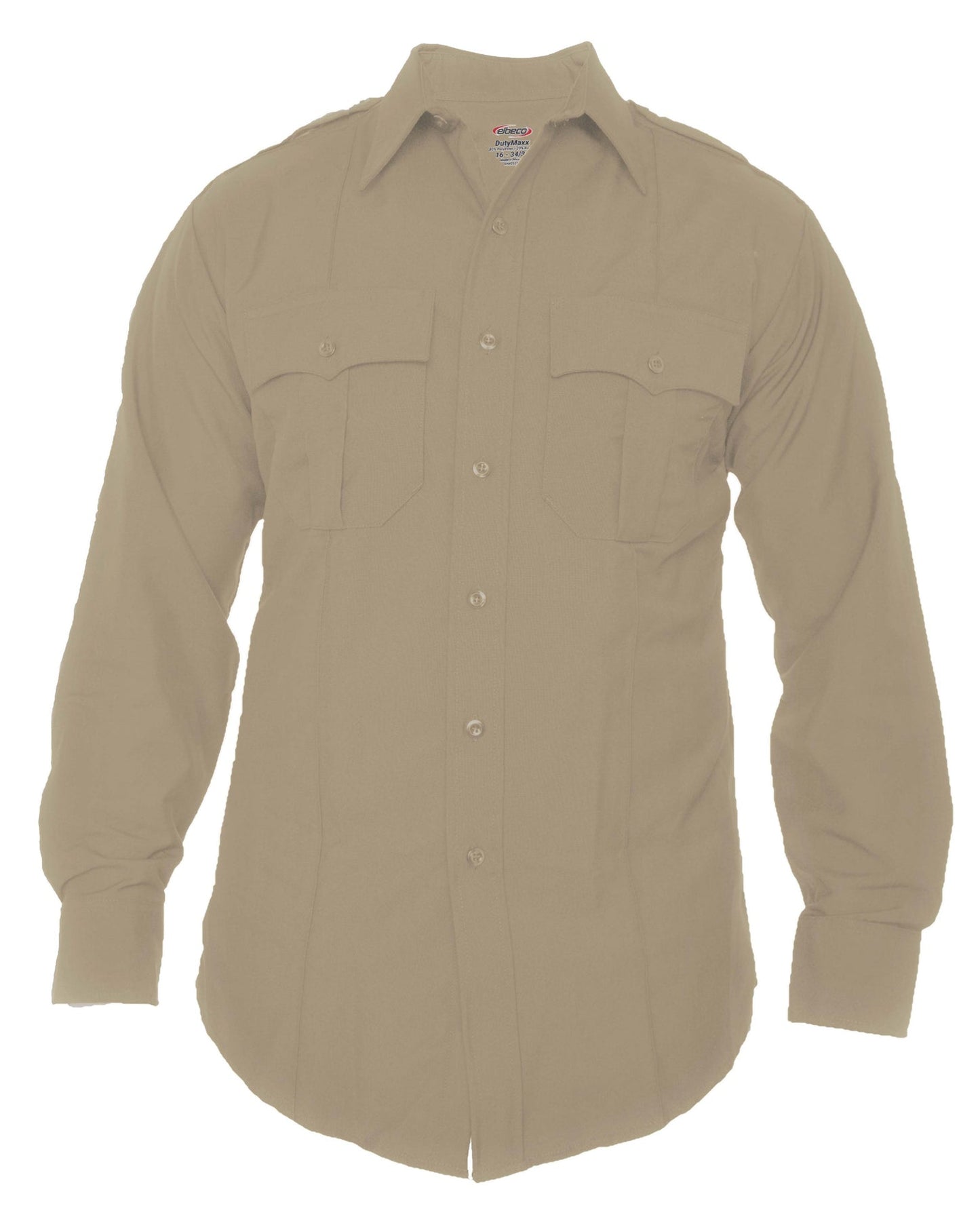 Elbeco DutyMaxx Men's Long Sleeve Poly/Rayon Stretch Shirt - Silvertan
