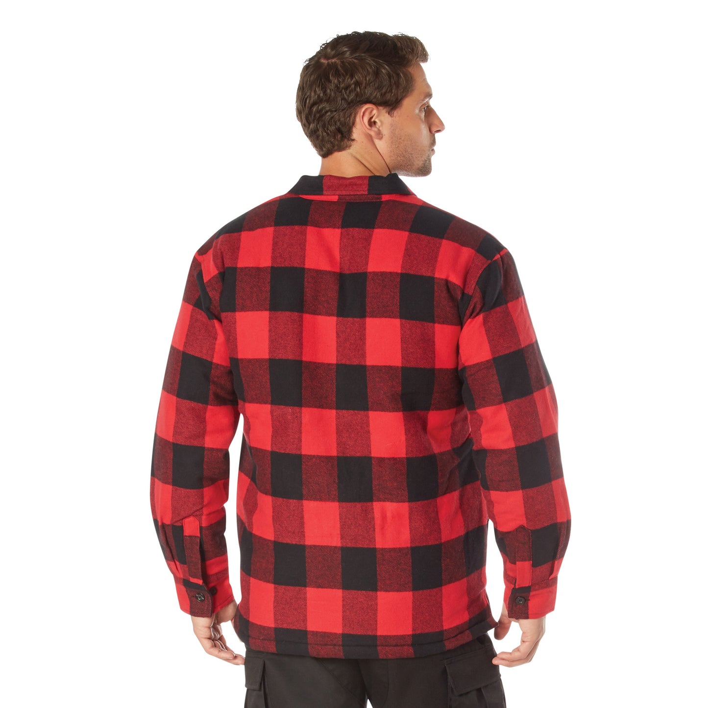 Rothco Buffalo Plaid Quilted Lined Jacket - Red
