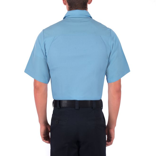 Blauer Short Sleeve Polyester Armorskin Base Shirt - Medium Blue