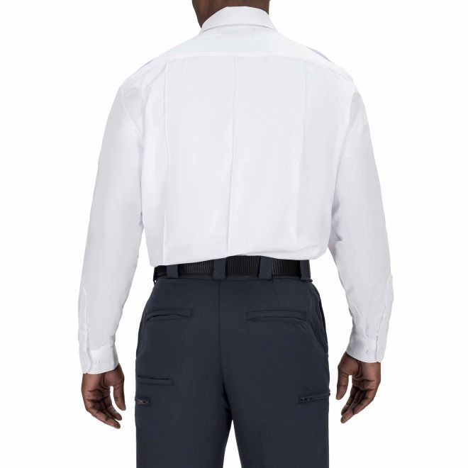 Blauer Long Sleeve Cotton Shirt - White