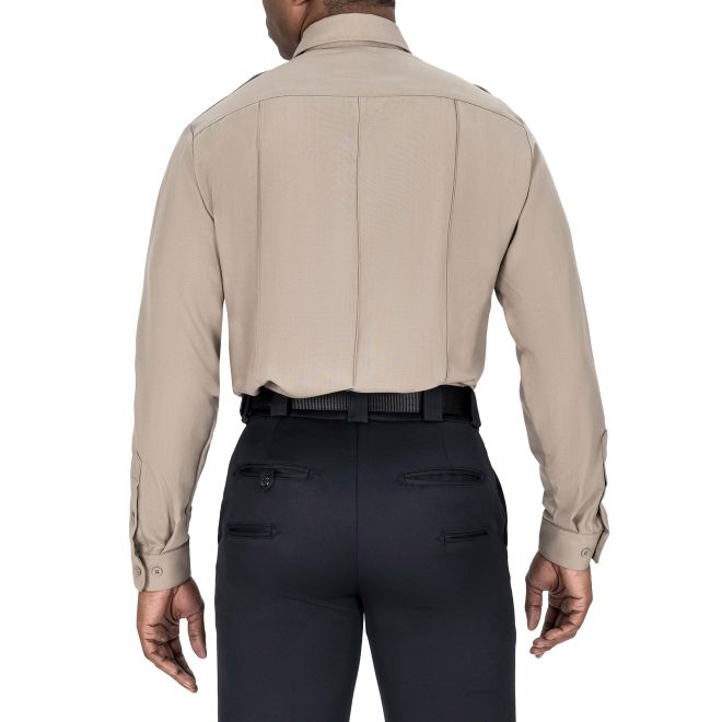 Blauer Long Sleeve Wool Shirt - Silver Tan