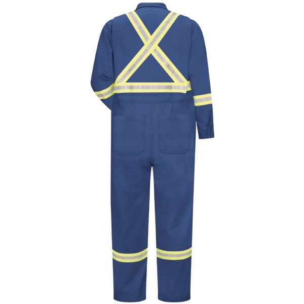 Bulwark Men's Lightweight CoolTouch® 2 FR Premium Coverall with Reflective Trim - Royal Blue