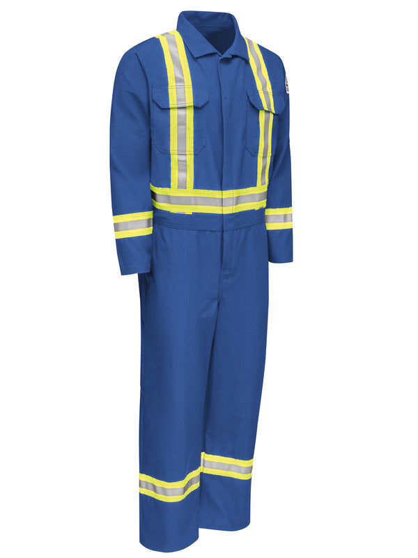 Bulwark Men's Midweight Nomex FR Premium Coverall with CSA Compliant Reflective Trim