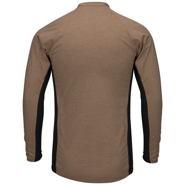 Bulwark Men's FR Long Sleeve Base Layer with Concealed Chest Pocket