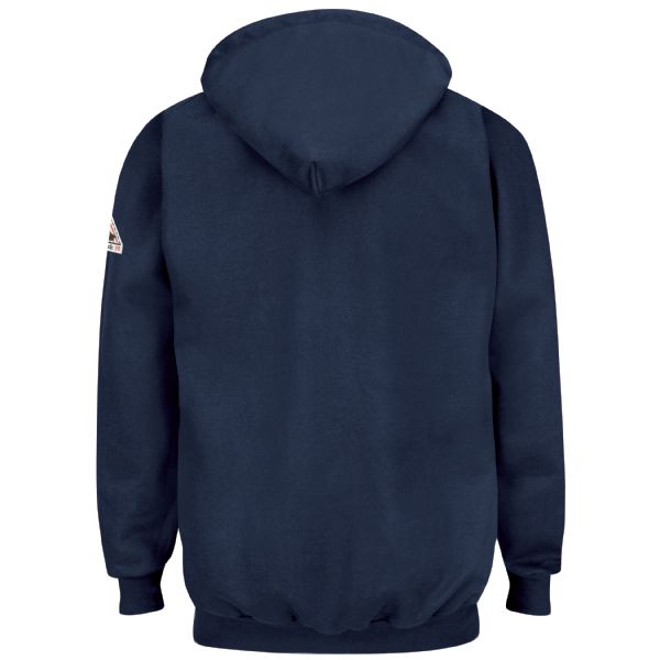 Bulwark Men's Fleece FR Pullover Hooded Sweatshirt - Navy