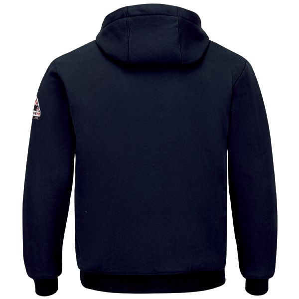 Bulwark Men's Thermal Lined Zip-Front Hooded Sweatshirt - Navy