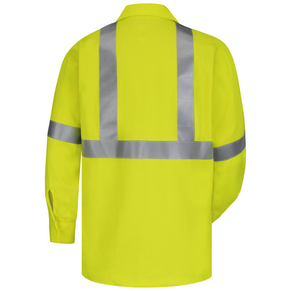 Bulwark Men's Midweight FR Hi-Visibility Work Shirt