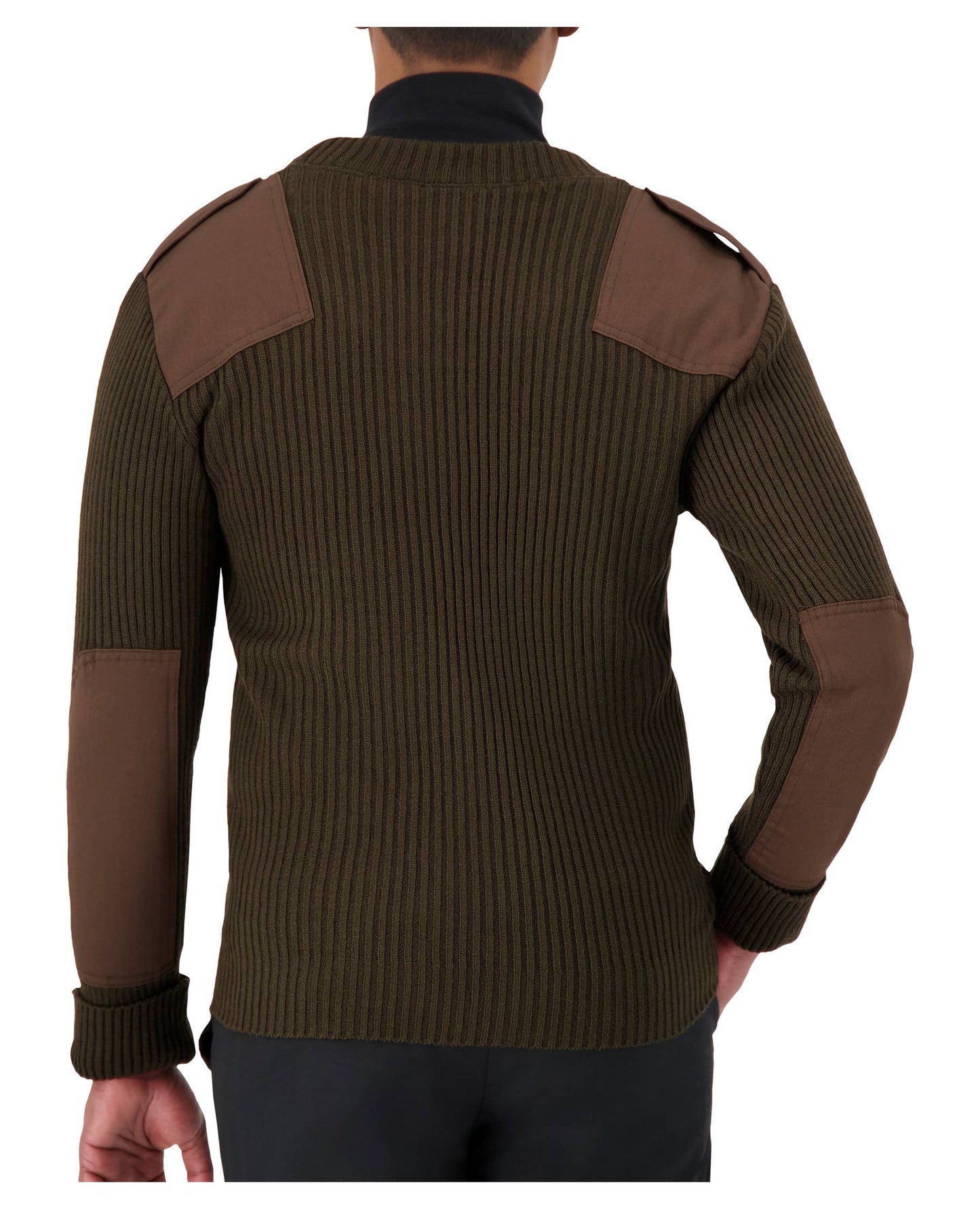 Cobmex Crew Neck Rib “Commando” with VELCRO® Brand fastened Epaulets, Shoulder and Elbow Patches