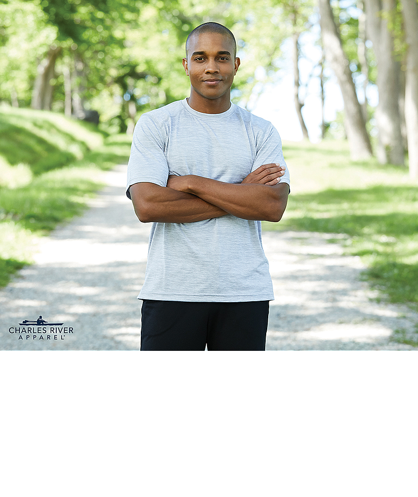 Charles River Men's Space Dye Performance Tee