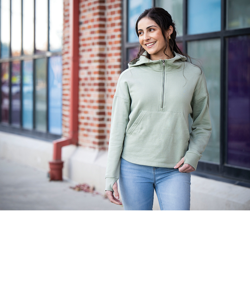 Charles River Women's Willow Scallop Hem Hoodie