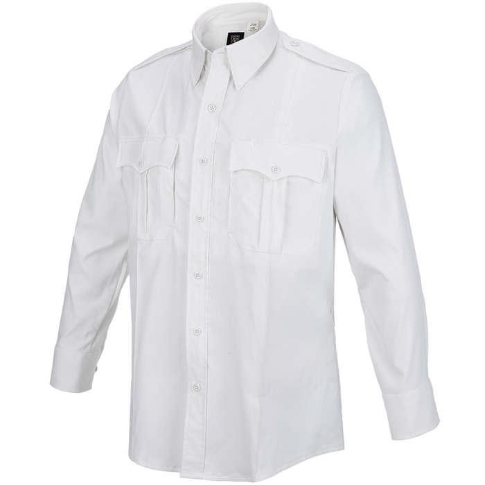 Flying Cross Core Flex Men's Long Sleeve Class A Shirt - White