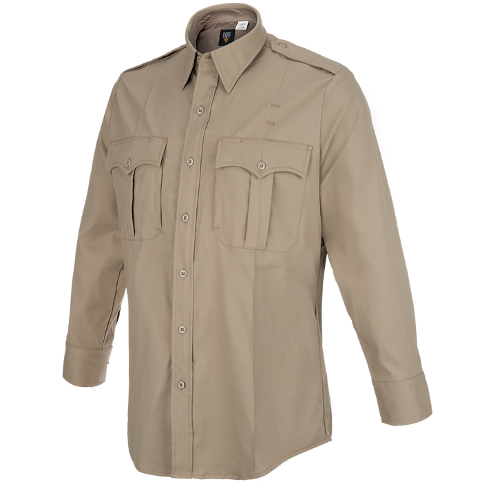 Flying Cross Core Flex Men's Long Sleeve Class A Shirt - Silver Tan