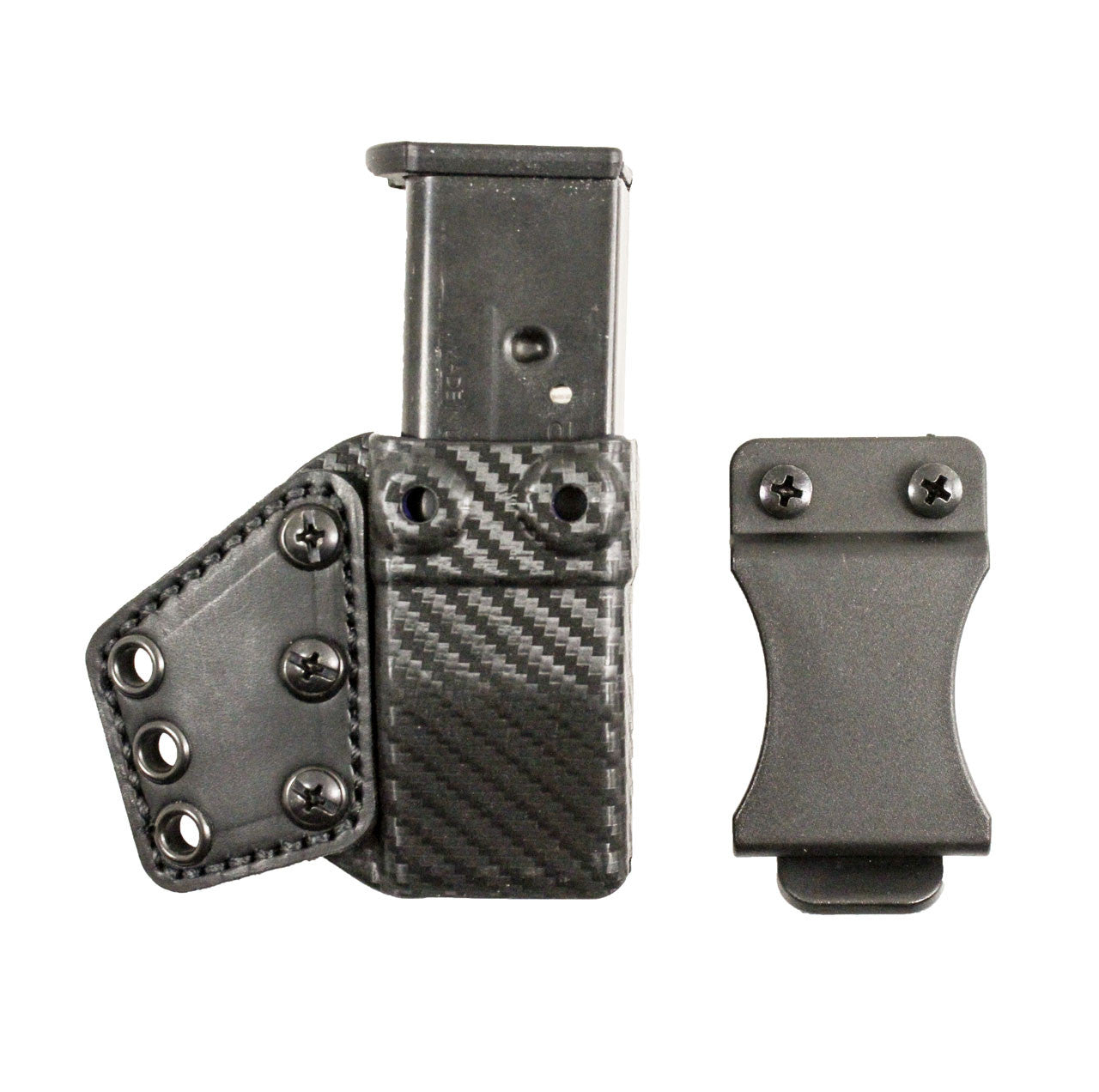DeSantis GunHide PERSUADER MAG POUCH AND COUPLER, Browning make, High Power P35, Black With Right Fit