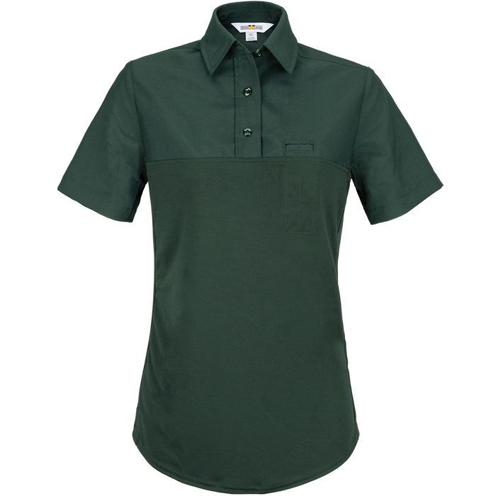 Flying Cross Command Spruce Green Women's Short Sleeve Hybrid Shirt