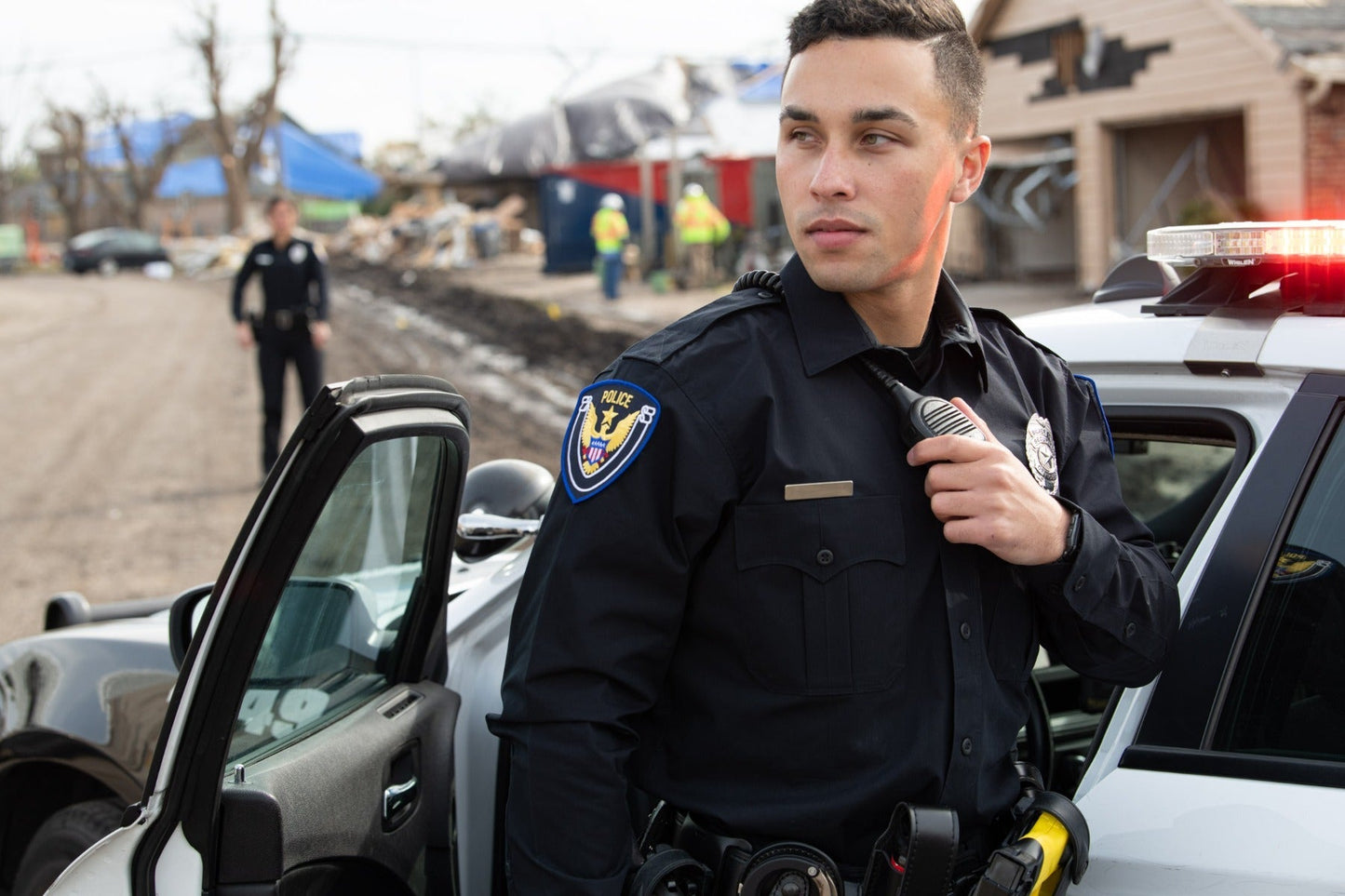 Flying Cross Command Polyester Men's Long Sleeve Shirt W/Zipper