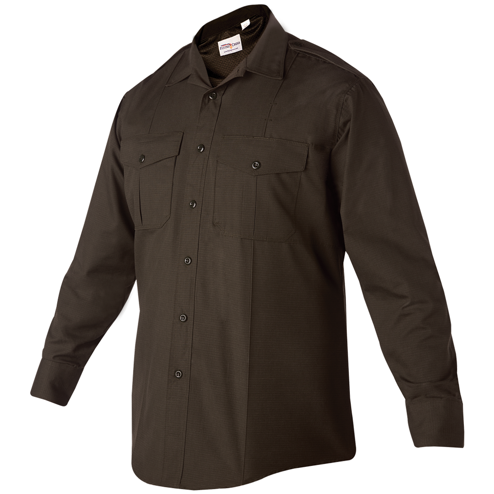 Flying Cross FX Flex Men's Class B Long Sleeve Shirt - Brown