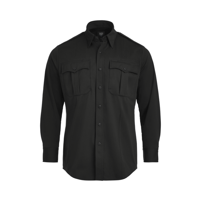 Flying Cross Power Flex Men's Class A Long Sleeve Shirt - Black