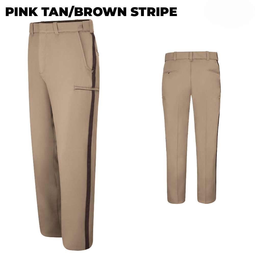 Horace Small Men's Sentry® Plus Hidden Cargo Pocket Trouser - Pink Tan/Brown Stripe