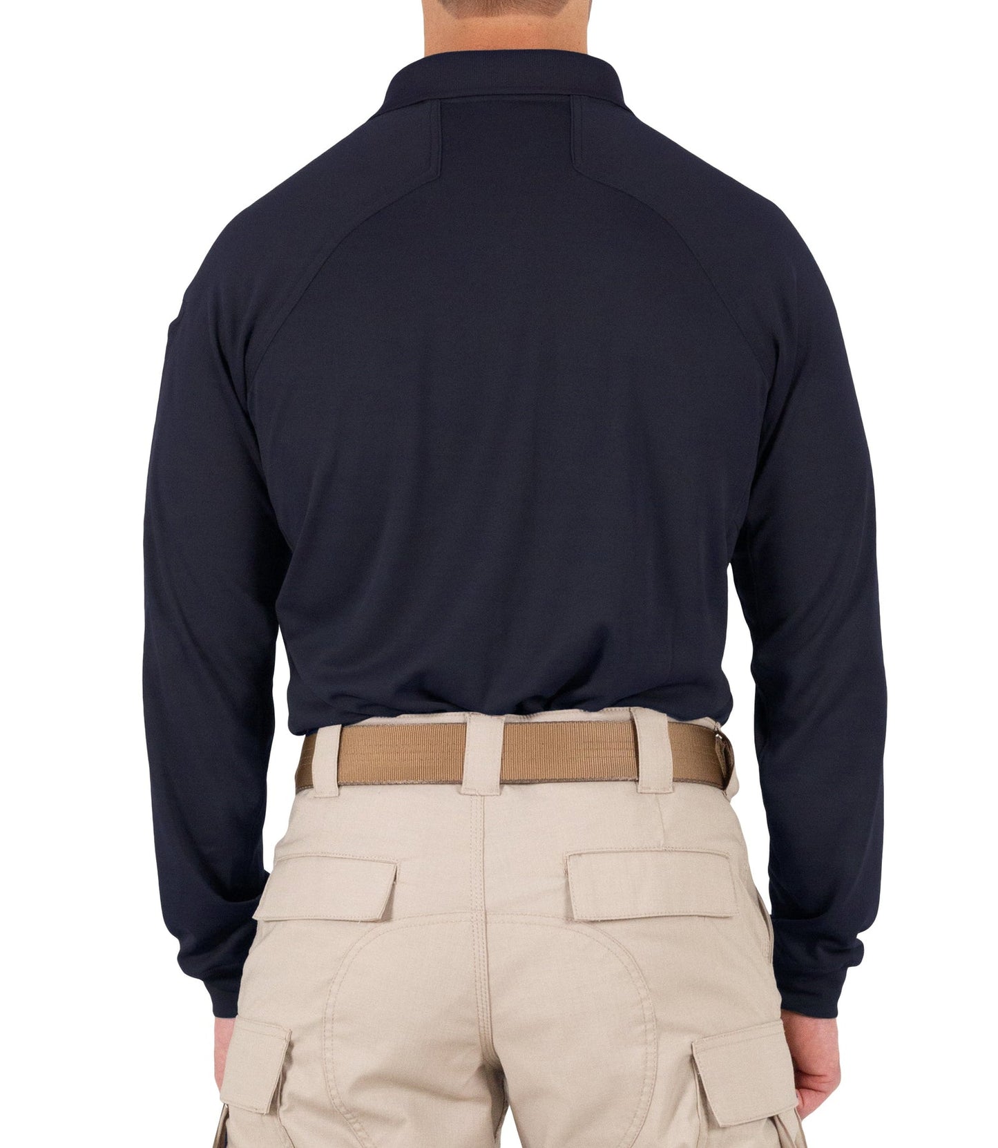 First Tactical Men's Performance Long Sleeve Polo - Midnight Navy