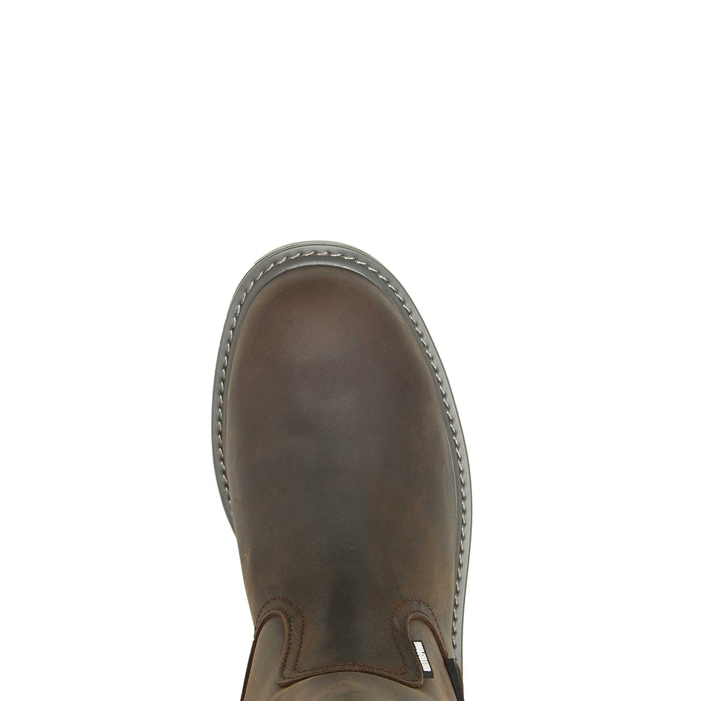 Wolverine Men's Floorhand Met-Guard Steel-Toe Wellington Work Boot - Dark Brown