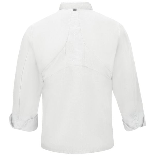 Red Kap Men's Chef Coat with OilBlok + MIMIX®