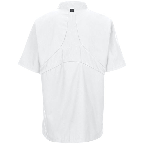 Red Kap Men's Short Sleeve Chef Coat with OilBlok + MIMIX®