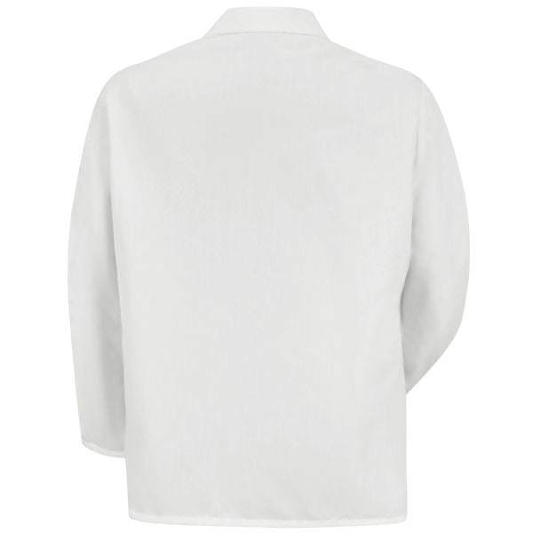 Red Kap Men's Specialized Lapel Counter Coat - White