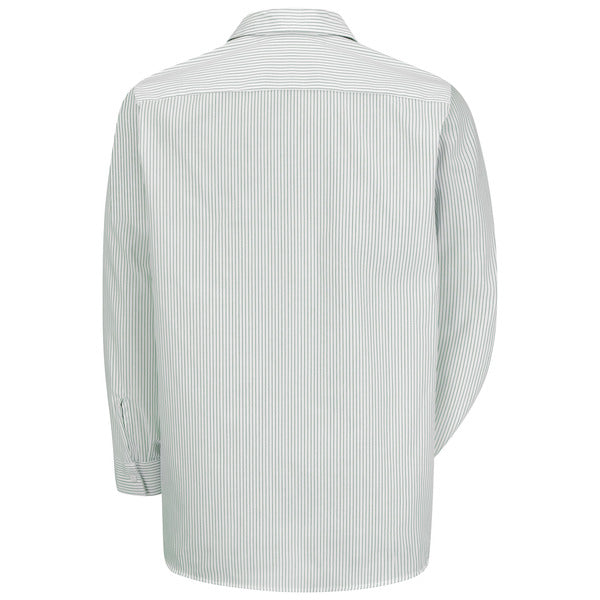 Red Kap Men's Long Sleeve Industrial Striped Work Shirt