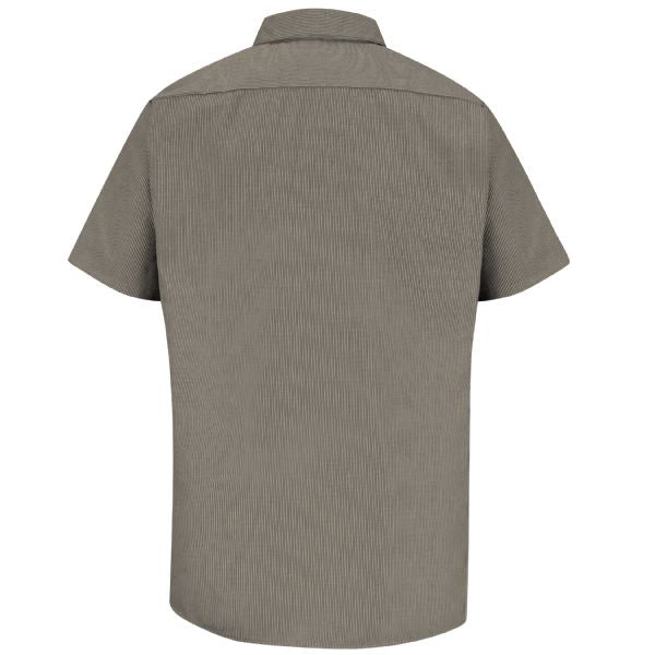 Red Kap Men's Short Sleeve Microcheck Uniform Shirt
