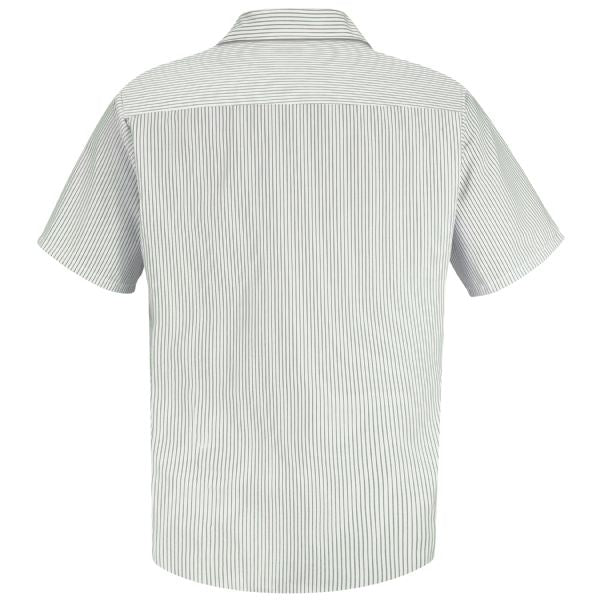 Red Kap Men's Short Sleeve Striped Work Shirt