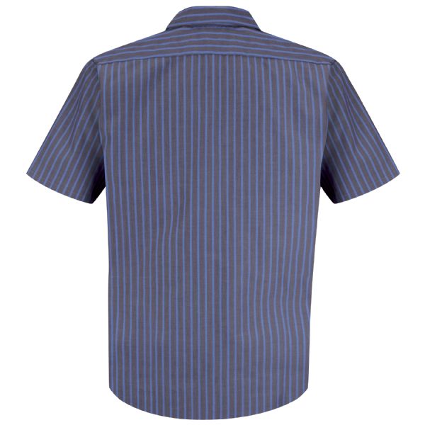 Red Kap Men's Short Sleeve Industrial Stripe Work Shirt