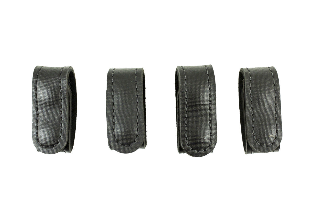 DeSantis GunHide VERITAS DUTY BELT KEEPERS - 4 PACK, Black Closure Hardware, Black with Ambidextrous Fit