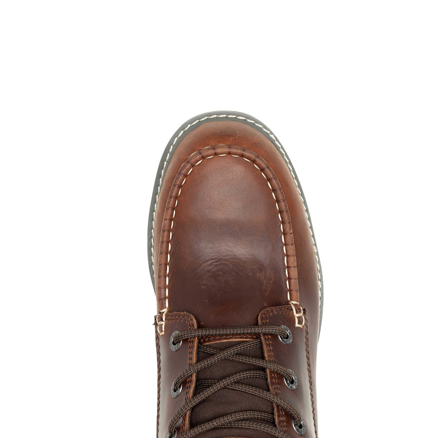 Wolverine Men's Trade Wedge 6" Moc-Toe Steel-Toe Work Boot - Rust