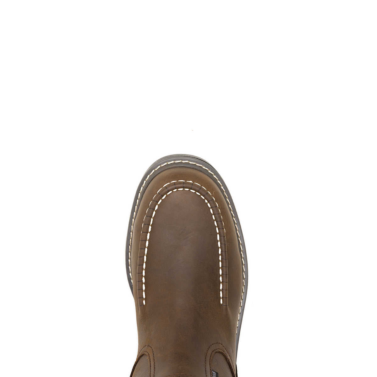 Wolverine Men's Floorhand Moc-Toe Steel-Toe Pull-On Work Wellington - Dark Coffee