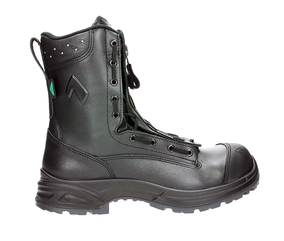 side view of black boot