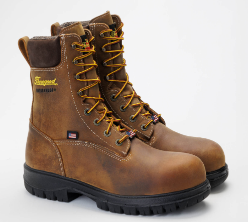 Thorogood Genesis Series – 8″ Chestnut – Nano Safety Toe – Waterproof