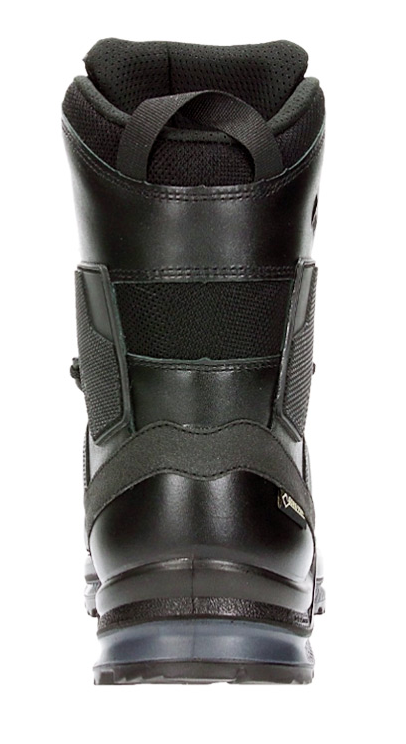 back of black boot