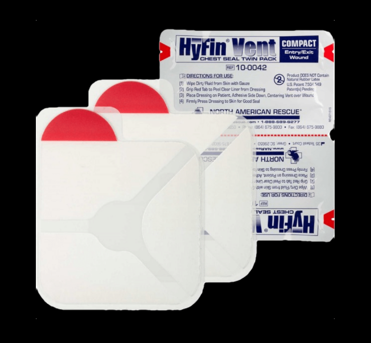 Lightning X Hyfin Vent Compact Chest Seal Twin Pack