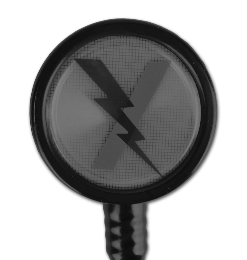 Lightning X Premium Cardiology Stethoscope in Stealth Black