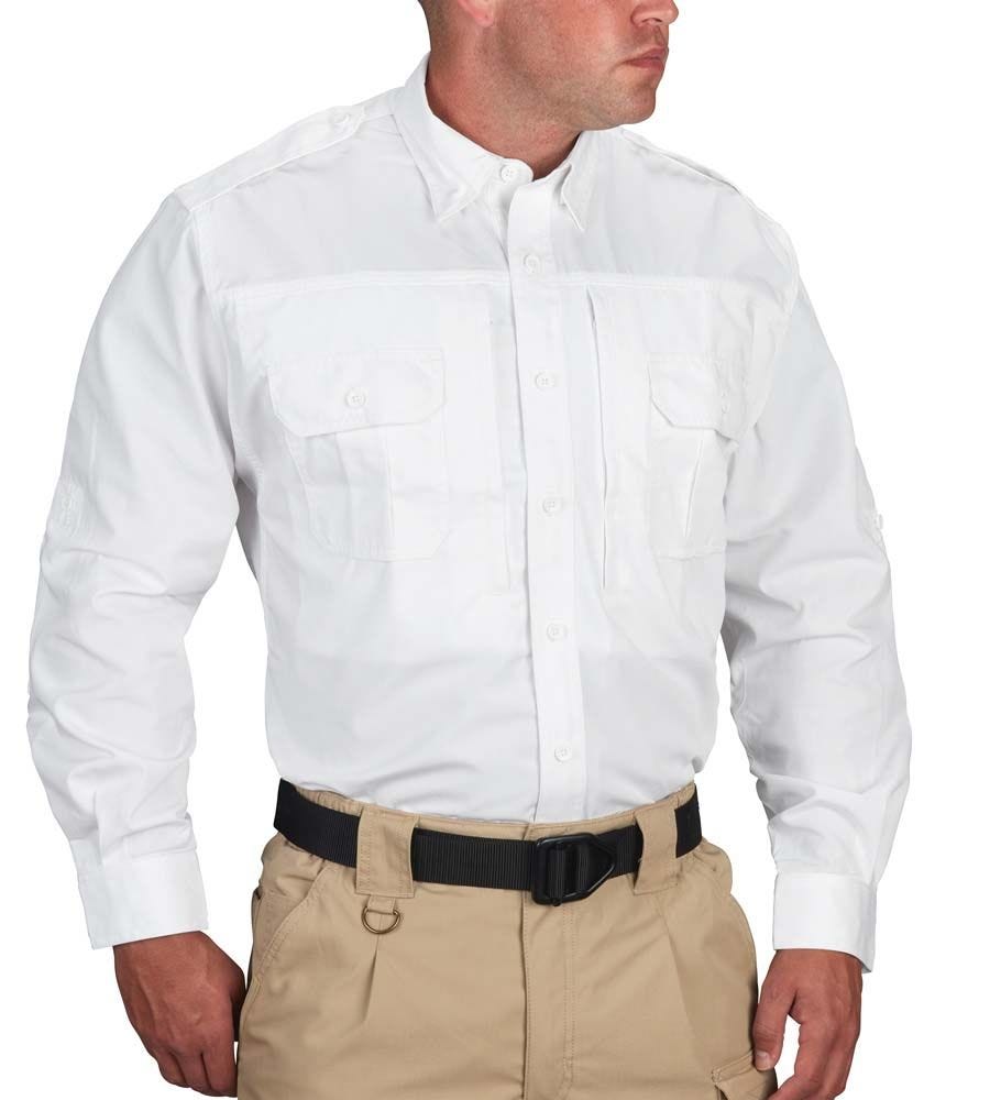 Propper Men's Long Sleeve Tactical Shirt – Poplin White