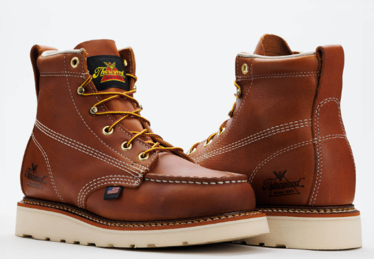 Thorogood Women’s American Heritage – 6″ Tobacco Moc Toe – MAXWear Wedge