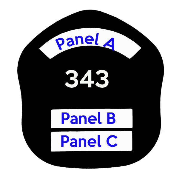 LA Short Style Fire Helmet Shield LAS5