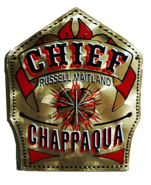 6" Custom Gold/Silver Leather Helmet Shield Style PASC1